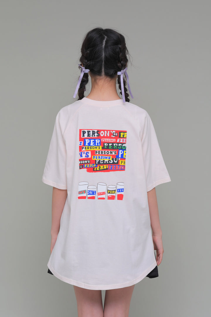 バックプリントチュニックワンピース / KFPC51-1001