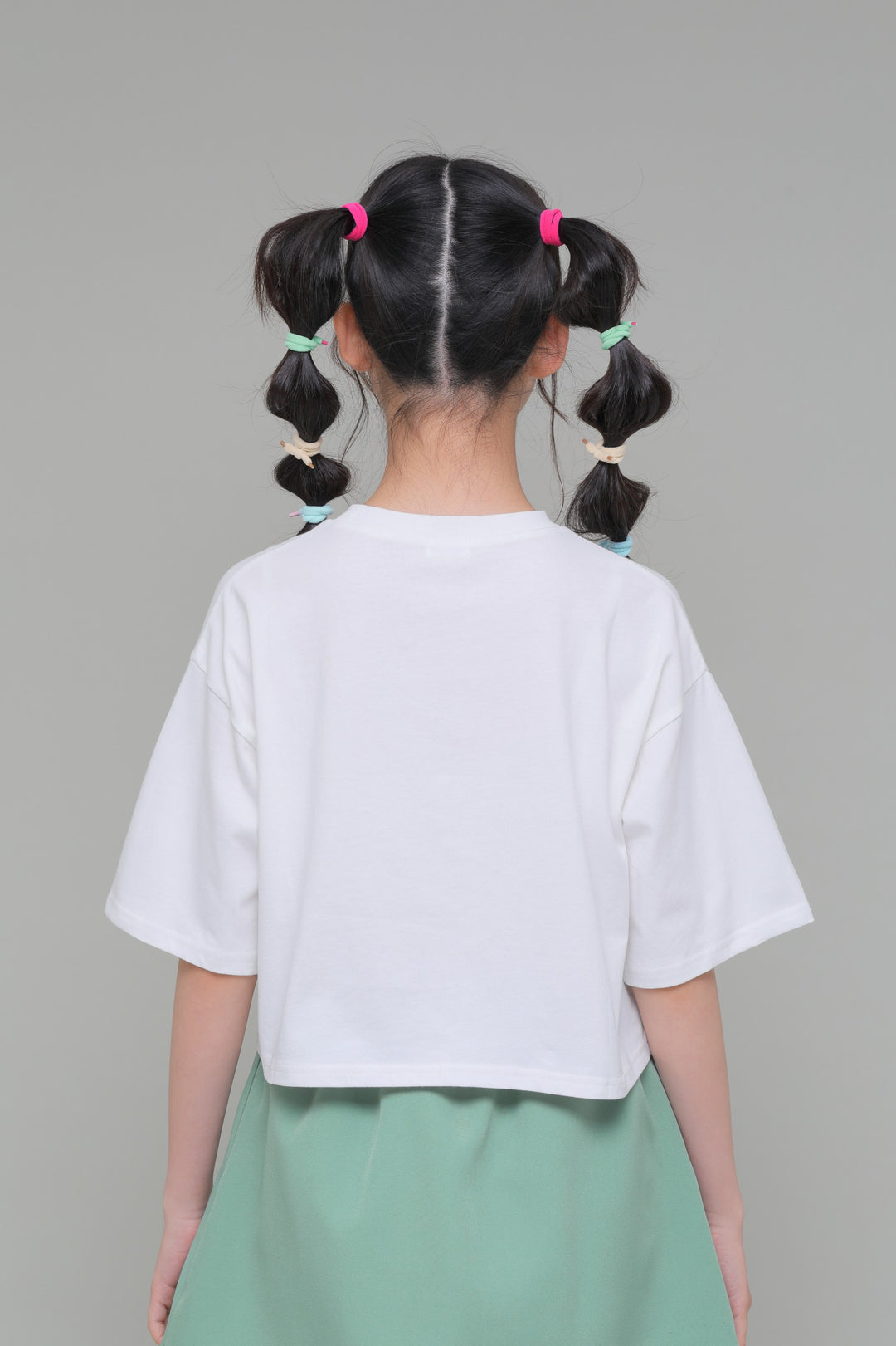 プリントイラスト　クロップドTシャツ / KFPC51-6003