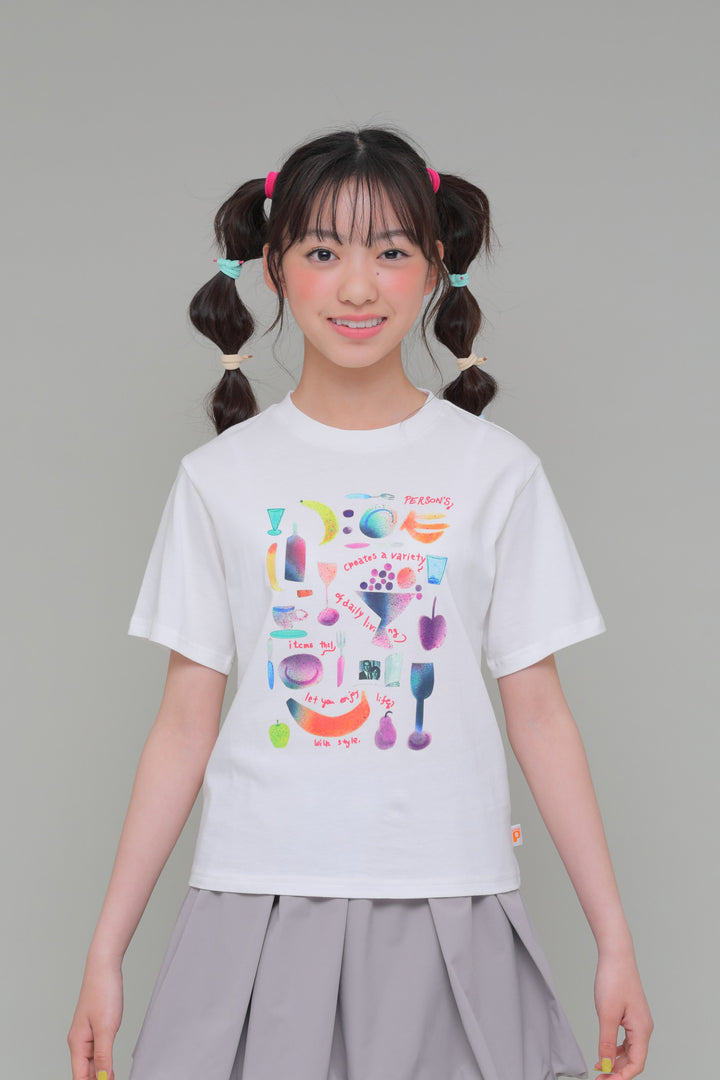 カラフルイラスト　半袖Tシャツ / KFPC51-6002A