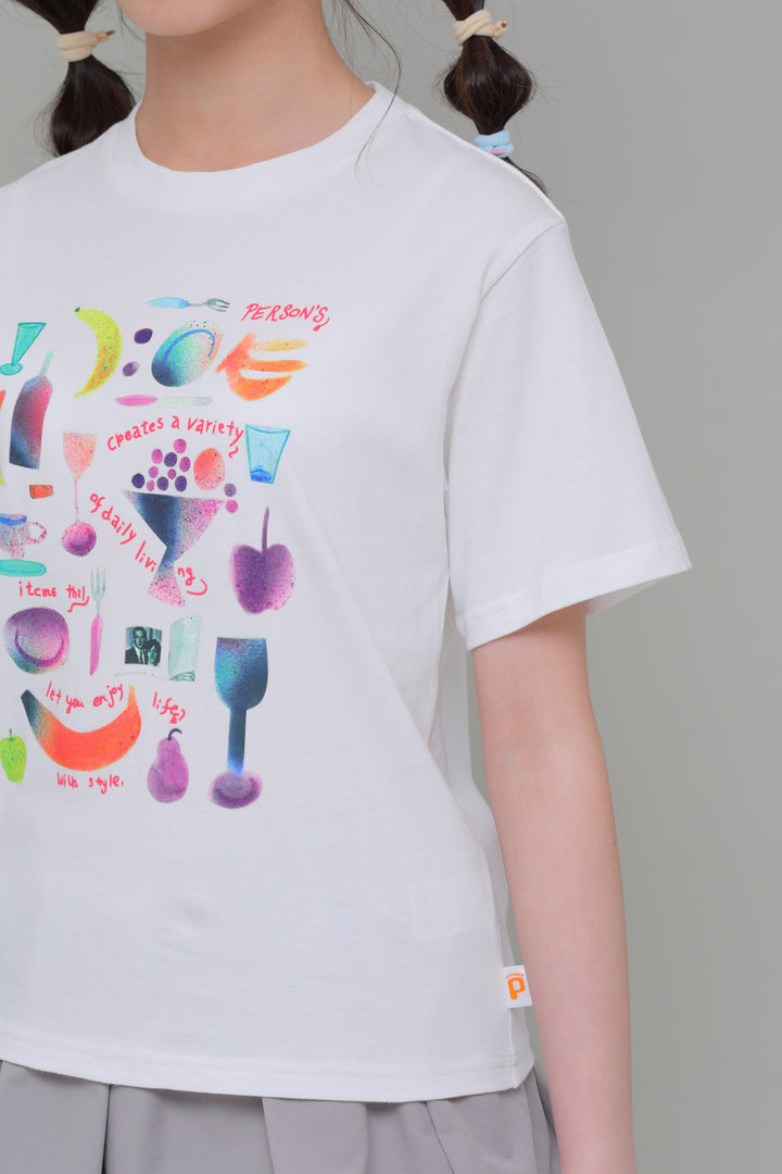 カラフルイラスト　半袖Tシャツ / KFPC51-6002A