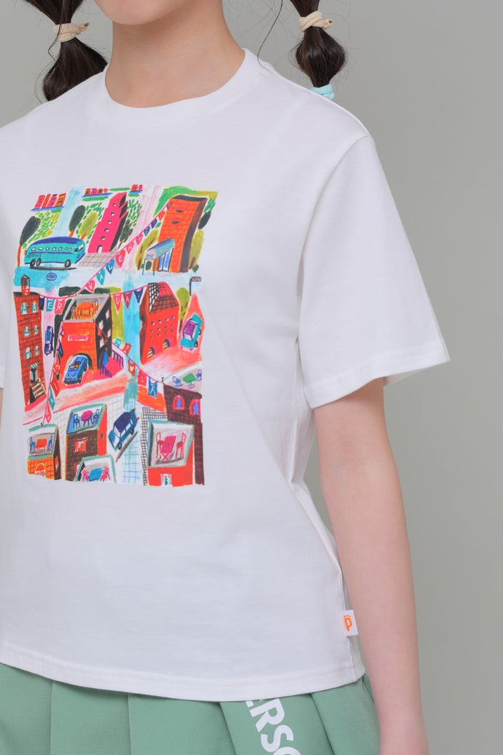 カラフルイラスト　半袖Tシャツ / KFPC51-6002C