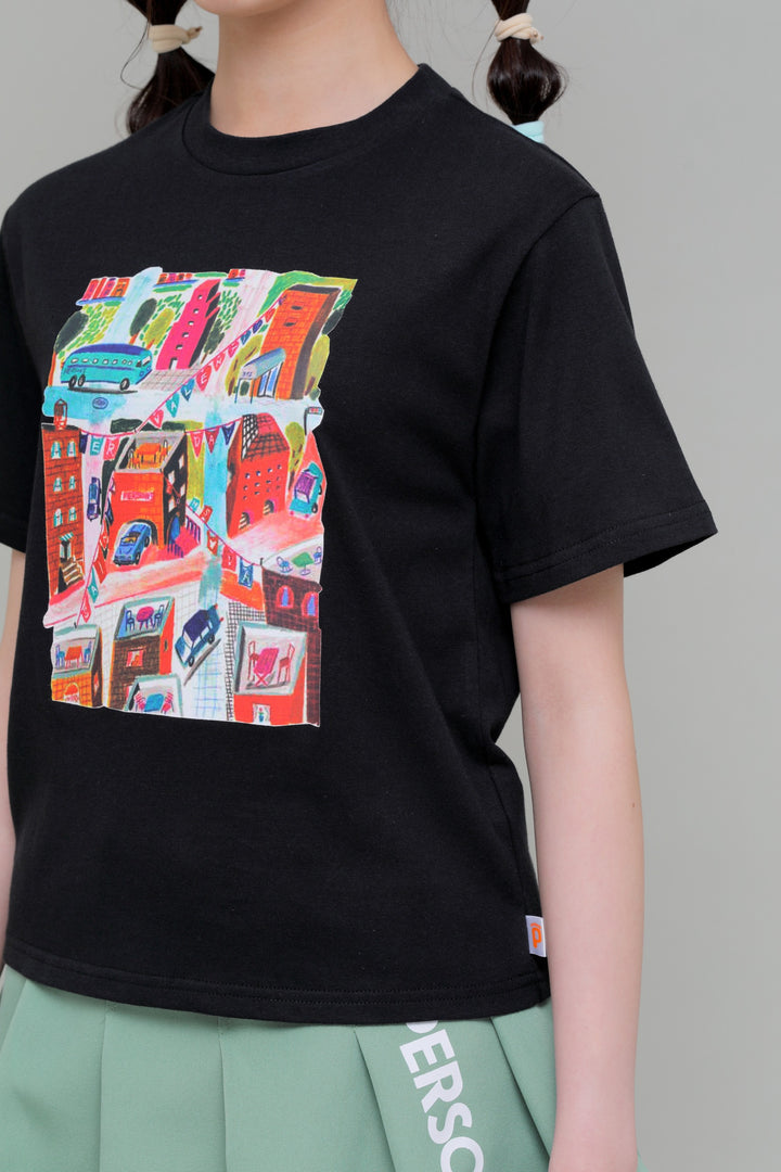 カラフルイラスト　半袖Tシャツ / KFPC51-6002C